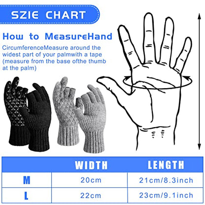 Giegxin 4 Pairs 3 Cut Fingers Fishing Gloves for Men and Women - Warm Fingerless Fly Fishing Wool Non-Slip Hunting Photography Windproof Work Kayak Gloves, Black Gray - size: Large