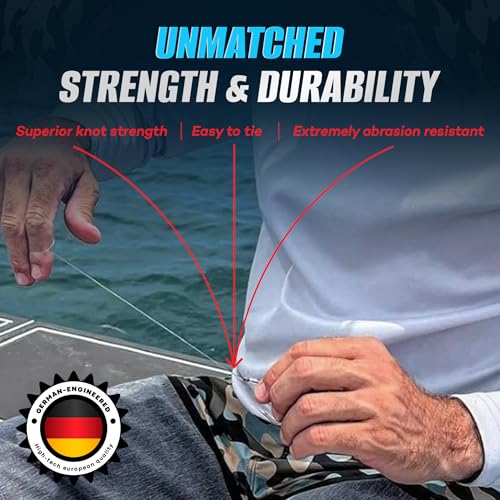 TrikFish Fluorocarbon Leader Fishing Line - Trik Fish Leader - Saltwater & Freshwater Fishing Line - Clear, Virtually Invisible - High Strength & Abrasion Resistance Lb Test - size: 25 Yards, style: 40lb Test