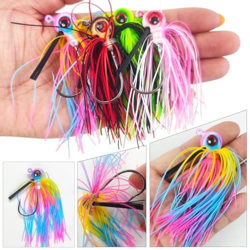 Football Jig, Bass Jigs Weedless Fishing Lures Jigs for Bass Fishing -Flipping Jigs for Pike, Heavy Cover and Monster Fish - size: 5cm/15.5g