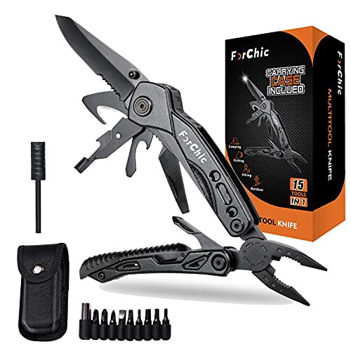 15 in 1 Multitool Pliers, Gifts for Men, White Elephant Gifts for Adults, Stocking Stuffers for Men, Christmas Gift for Dad Him, Husband, Boyfriend, Grandpa - style: Multitool Knife