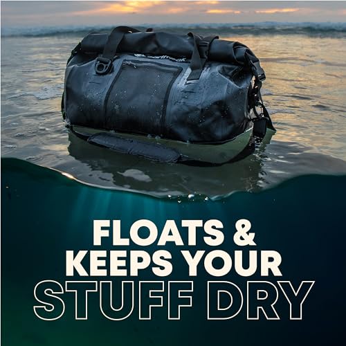 Earth Pak Waterproof Duffel Bag - Heavy Duty Motorcycle Dry Bag with Large Storage Space Perfect for Traveling, Camping, Kayaking, Fishing & Canoeing Bag 50L/70L/90L/120L Sizes