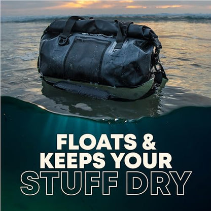 Earth Pak Waterproof Duffel Bag - Heavy Duty Motorcycle Dry Bag with Large Storage Space Perfect for Traveling, Camping, Kayaking, Fishing & Canoeing Bag 50L/70L/90L/120L Sizes