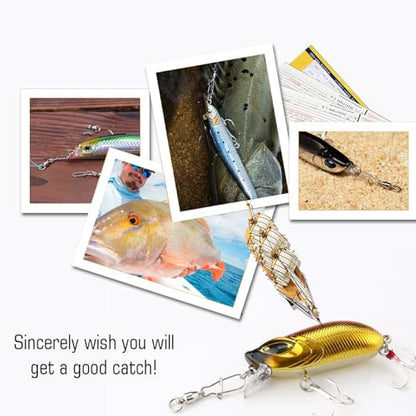 AMYSPORTS Duo Lock Snap Fishing Swivels Stainless Barrel Swivels Fishing Lure Snap Swivels Ball Bearing Swivels Fishing Tackle for Saltwater Fishing Freshwater Fishing - size: Size 1+1 (40lb) 50 pcs