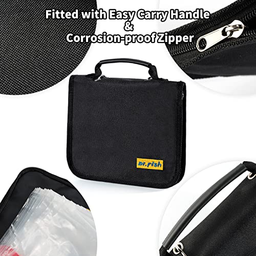 Dr.Fish Soft Bait Binder with Soft Bait Binder Bag Lure Cover Bag Waterproof Tacke Storage Organizer Bag