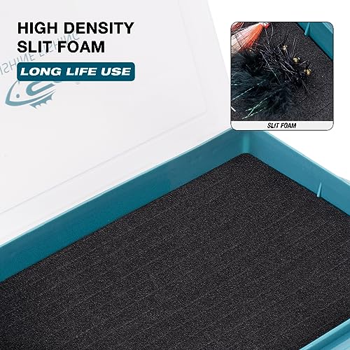 SF 2Packs Fishing Tackle Box Tray 3600 Slit Foam Case Double Buckle Open Plastic Jig Box Heads Hooks Spinners Spoons Storage Tackle Tray - style: 3602-2PCS