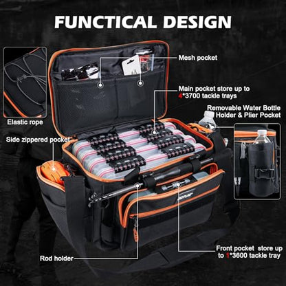 Goture Fishing Rod and Reel Combos,1.8M-2.7M Telescopic Fishing Pole Spinning Reel Line Lures Set with Carrier Bag,Telescopic Rod Kit for Starter Travel Saltwater Freshwater Gear Gift - color: E1:Fishing Full Kit with Tackle Bag, size: 9 ft/2.7 m