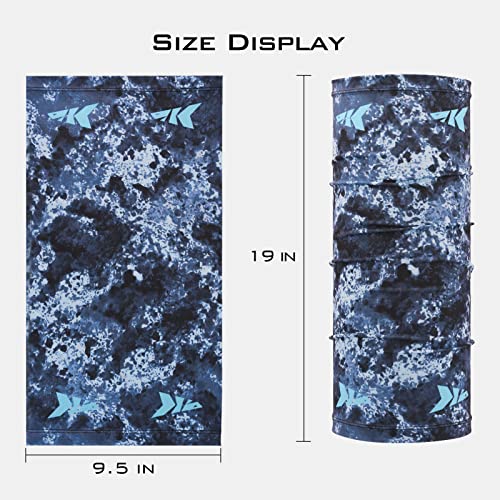 KastKing Sol Armis Neck Gaiter - UPF 50 Face Mask - UV Sun Protection Mask for Men & Women, Fishing, Hiking - color: J: Boulder Camo Shale, size: One Size