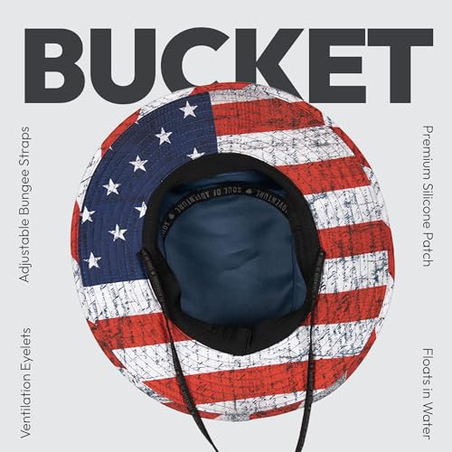 Soul of Adventure Bucket Hat | UV 50+ for Adults | Sun Protection with Adjustable Fit, Moisture-Wicking Fabric - color: Aqua Military Camo