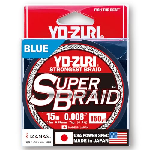 Duelsuperbraid-and-Braided-Fishing-line - color: Blue, size: 15 lb