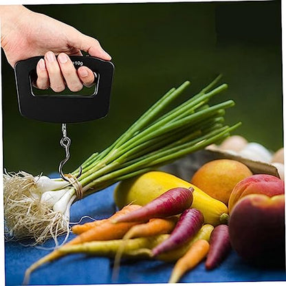 BESPORTBLE Portable 50kg Digital Scale LCD Display Waterproof Hanging Weight Scale for Fishing and Travel Handheld Food 10g Accuracy