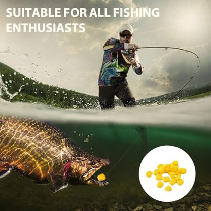120 Pcs Carp Lures Corn Head Lure Carp Bait for Fishing Simulation Fake Corn Floating Soft Baits Carp Fishing Lures with Nice Scent Carp Fishing Trout Fishing Cat Fish