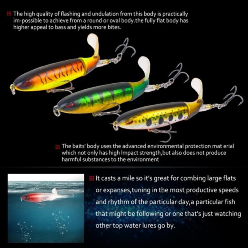 Bass Fishing Lures 3.94 Inch Artificial Hard Bait with Rotating Tail for Sea Bass Pike Aspius Perch Fishing Tackle Accessories