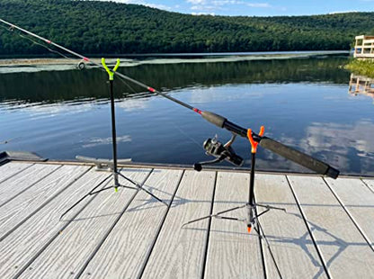 FISHIN' STIX All Terrain Combo - Includes 30" Rod Holder and All Terrain Stand Tripod - style: Green