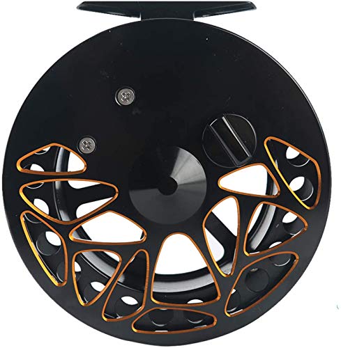 Maxcatch Center Pin Floating Fishing Reel Aluminum CNC Machined Centerpin Reel 4 1/2 INCH 110MM (Black)