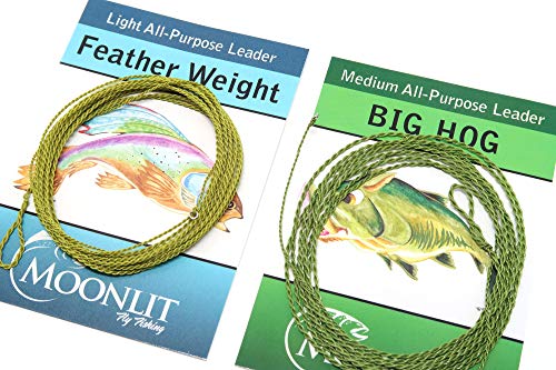 All-Purpose Leader Combo with Moonlit Featherweight & Big Hog Furled Fly Fishing Leaders - size: 0-3wt