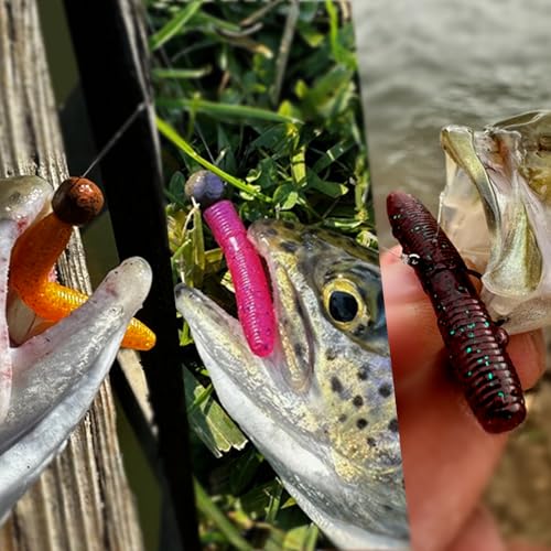 Ray Mini Stick Bait 16pc/Pack 1.75 Inch Fishing Lures Design for Bass, Trout, Panfish, Perch, Crappie, Must-Have Fishing Bait. - color: Chartreuse/Pearl