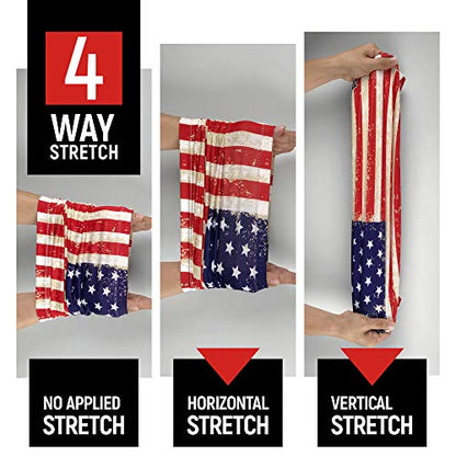 UPF 50+ Fishing Neck Gaiter - UV Face Mask Sun Protection for Men Women | Moisture-Wicking, Quick-Drying, Built-in SPF, UVA/UVB Blocking, Hunting Camo Design, Versatile Headwear - color: Old Glory American Flag