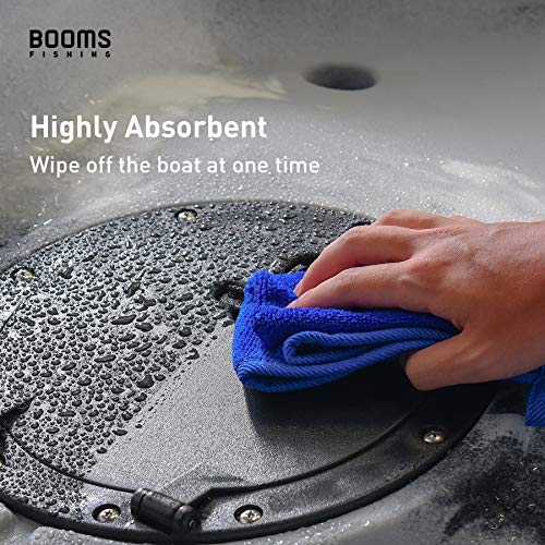 Booms Fishing B0T Microfiber Fishing Towel with Clip, 3 Pack Blue - color: Blue_3 Pack