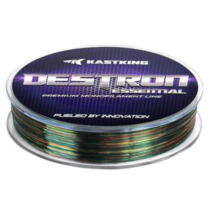 KastKing Destron Essential Monofilament Fishing Line, Advanced Polymer Coating for High Abrasion Resistance, Super Smooth, High Strength, Low Memory Mono Line, Fresh and Saltwater Fishing