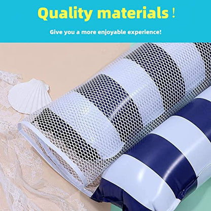 8/2 Pack Inflatable Pool Floats Adult,Plus Size 4-in-1 Multifunctional Pool Hammock Floating Lounge Chairs,Suitable for Vacation,Leisure,Pool Parties - color: Blue&navy&rose&Green