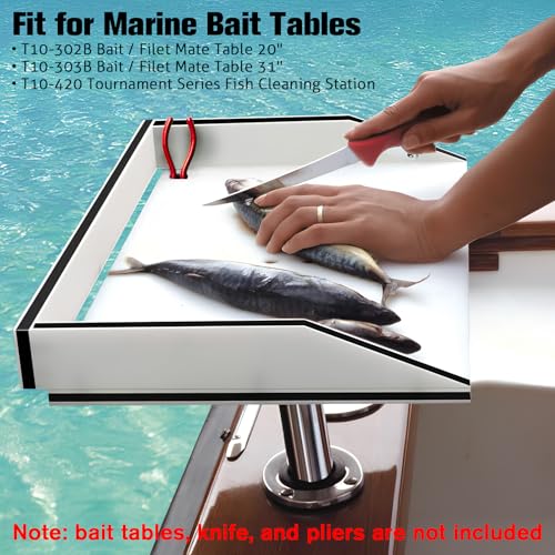 Boat Grill Mount Compatible for Rectangular Grill,Rod Holder Mount,for Boat Cutting Board/Bait Cutting Board/Fillet Table