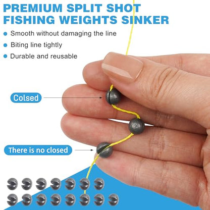 Fishing Tackle Kit Beginners, 58pcs Kids Tackle Box Starter Kit Includes Fishing Hooks Bobbers Sinkers Swivel Snaps Soft Lure Jig Heads Fishing Gifts for Men Equipment