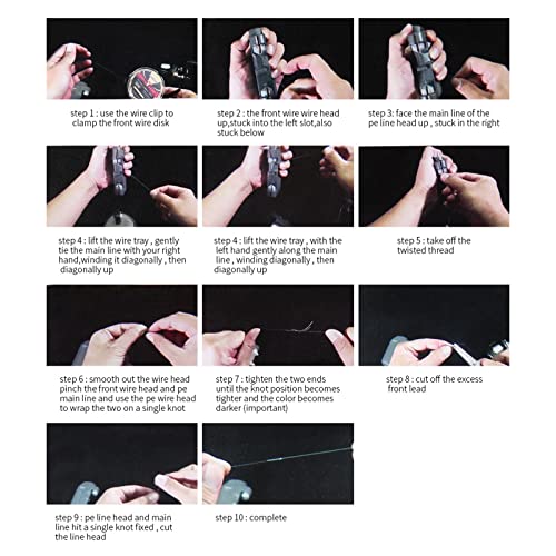 Electric Lure GT Knotter - Professional Fishing Tool, Quick Fishing Knot Tying Tool, Automatic Knotting Machine Tying Device Fishing Hook Tier Knots Lure Tool for Fishing Lovers - color: Rechargeable, Blue