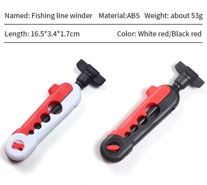 Pack of 2 Fishing Line Winder Portable Reel Line Spooler Machine Spinning Reel Baitcasting Reel Spooling Carp Fishing Equipment