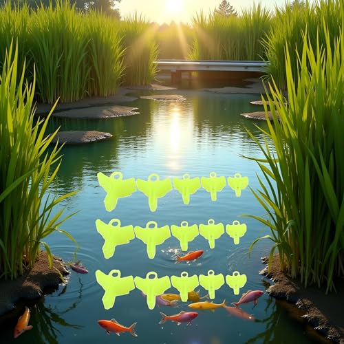 100 Pcs Yellow Fishing Treble Hook Covers Fishing Hook Bonnets Fishing Safety Cap Protector Fishing Hook Safety Cover Terminal Tackle and Accessories