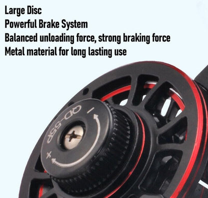 Metal Ice Fishing Reel High Speed 3.0:1, 3+1BB Inline Ice Fishing Reels