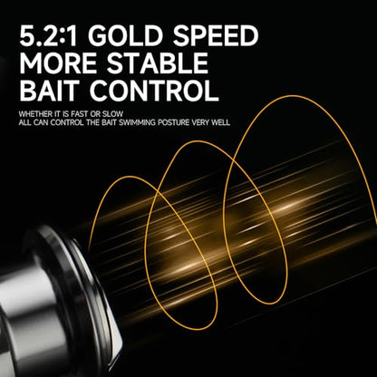 HAUT TON Dolphin Advance Edition Spinning Reel,5.2:1Gear Ratio,22LBS,5+1BB,Backlash Free Bearing,Sealed Drag System,Saltwater,Freshwater Fishing Reels - color: SWPro, size: 4000