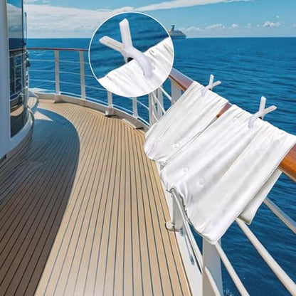 2025 New Boat Towel Clips 10pcs, Cruise Beach Chair Towel Clips, Storm Proof Large Clips, Outdoor Towel Organizer for Cruise, Beach, Fishing, Cruising Trips