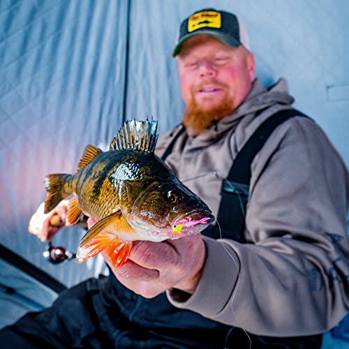 Northland Fishing Tackle Impulse Rigged Tungsten Mayfly Jig for Ice Fishing Panfish - This Hook Makes For the Pefect Fishing Gear - This Soft Lure Is Great For Many Freshwater Fish (Woodtick, 1/16 Oz)