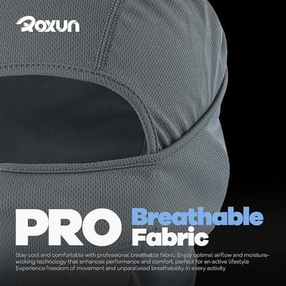 ROXUN Ski Mask Balaclava, Motorcycle Summer Cooling Breathable UV Protector - color: Ace - One Black