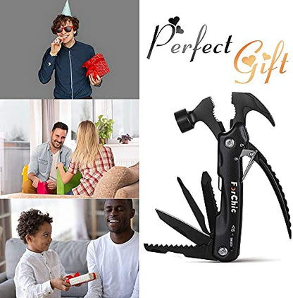 12 in 1 Hammer Multitool, Stocking Stuffers for Adults, Mens Gifts for Christmas, White Elephant Gifts for Adults, Fathers Day Gift for Dad, Men, Him, Grandpa, Husband, Boyfriend - style: Hammer Multitool_A
