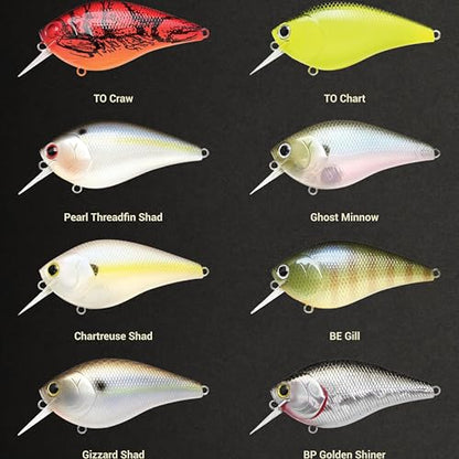 LUCKY CRAFT LC 2.5 Silent Crankbait Fishing Lures, 2-3/8” Squarebill Crankbait, Bass Lures, Floating 4ft Depth Hard Bait, Champion Freshwater Fishing Gear and Tackle Box Accessories - color: 137 TO Craw