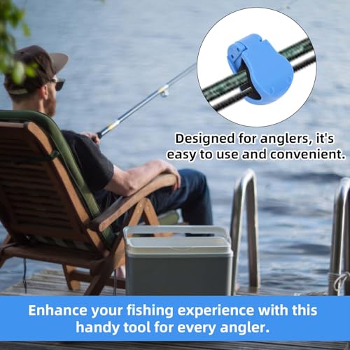 4pcs Multifunctional Rod Holders Clips, Portable Beach Fishing Pole Holders Detachable Fishing Pole Clamp for Ground Practical Catching Fish Accessories Suitable for Most Rod Sizes