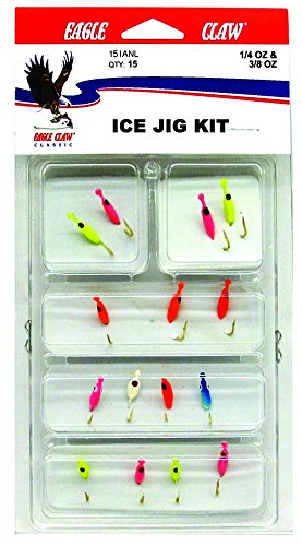 Eagle Claw Eagle Claw Assorted UV Ice Jig Kit