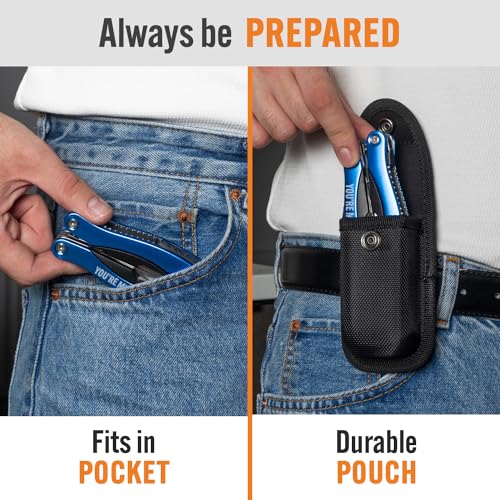 YOU ARE MY HERO Engraved 15-in-1 Multitool & Keychain Set, Stainless Steel Locking EDC Gear, Practical Gifts for Men, Dad, Husband, Son, Brother, Boyfriend, Camping Hiking Fishing Survival Tool - style: To My Hero