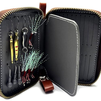 Lure Bag Artificial Crankbait Fishing Tackle Binder Bag Spoon Baits Trout Lure Wallet Organizers PU Baits Wallet