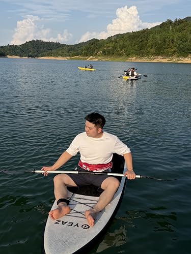 Automatic Inflatable Belt Pack Water Sports Jacket Waist Belt PFD for SUP Paddleboarding Fishing Boating Kayaking（fit 80-330 lbs） (Red camouflage) - color: Red camouflage