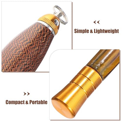Vaguelly Telescopic Carbon Fiber Fishing Rod Ultra-Light Compact 1.8m Short Handheld Pole for Lake and Stream Winter Angling Backpacking Use