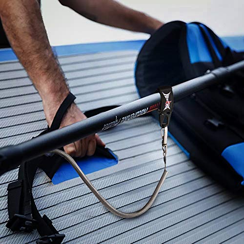HERCULES M4 Fishing Lanyard, Fishing Pole Tether, Kayak Paddle Leash, Heavy Duty Retractable Coiled Lanyard for Fishing, Rods, Pliers, Boating, Paddles, Kayak - color: Rod Tie Belts