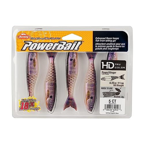 Berkley PowerBait PowerStinger Fishing Soft Bait - color: HD Bluegill, size: 4 1/4"