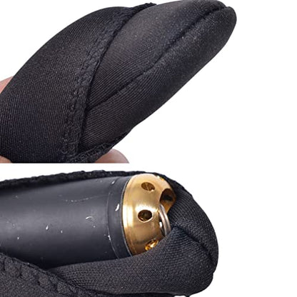 Teensery 1 Pack Black Stretch Cloth Fishing Rod Protective Cover Pole Sleeve Storage Bag Fishing Tools Accessories for 49 inch Pole