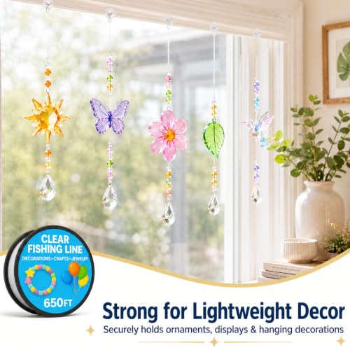 Clear Fishing Line for Decorations - Crafts - Jewelry