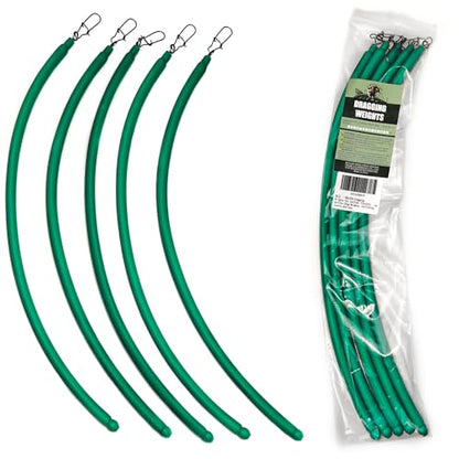 Dragging Weights for Catfishing, Drag Weights No Snag Sinkers for Bottom Bouncing, Trolling, Drifting, Snagless Catfish Sinker Tackle Gear and Equipment - size: B4-6oz-Green-5PCS