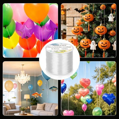 Anezus Fishing Wire for Hanging, Clear Fishing Line Invisible String Strong Monofilament Line for Hanging Decorations and Crafts - style: 0.5mm, 30lb