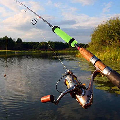 6 Pack Fishing Rod Floats for Kayaking Floaters Poles Propel Paddle Gear Foam Rod Floaties for Boats and Kayaks - color: Green