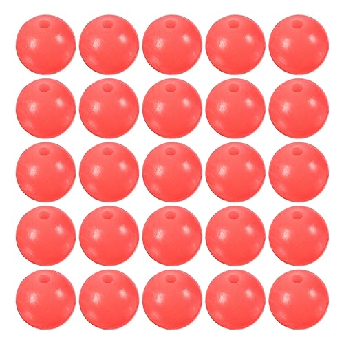 M METERXITY Glow Fishing Beads - Plastic Luminous Round Bait Egg Lure Rigs Apply to Outdoor Tackle Tool - color: Red, size: 10mm